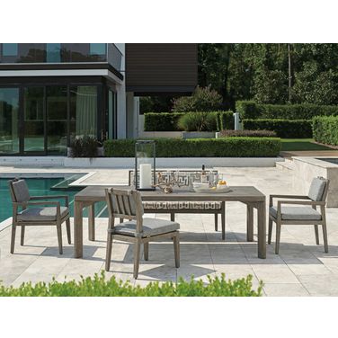 La Jolla Rectangular Dining Set In Taupe