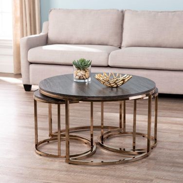 Lachlan Round Nesting Coffee Tables Set of 2
