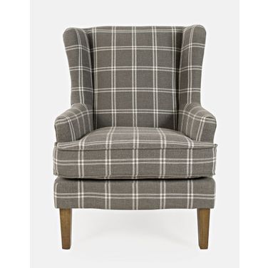 Lacroix Upholstered Wingback Accent Chair In Graphite