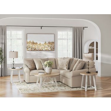 LadyMae 3-Piece Sectional In Twill