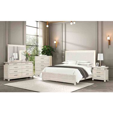 Lafayette Bedroom Set In Weathered Gray
