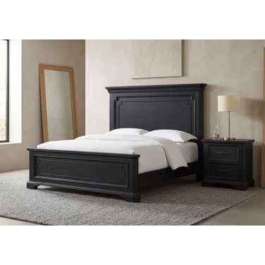 Lafayette III Panel Bedroom Set in Charcoal