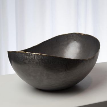 Laforge Oval Small Bowl In Gray