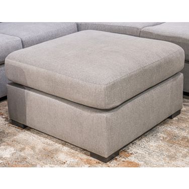 Lakepoint Oversized Accent Ottoman In Nickel