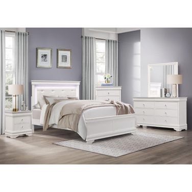 Lana White Panel Bedroom Set