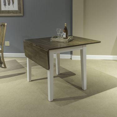 Landale Drop Leaf Table In Chestnut and White