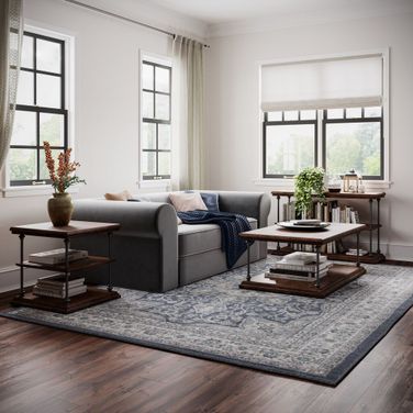 Larson Occasional Table Set In Distressed Brown