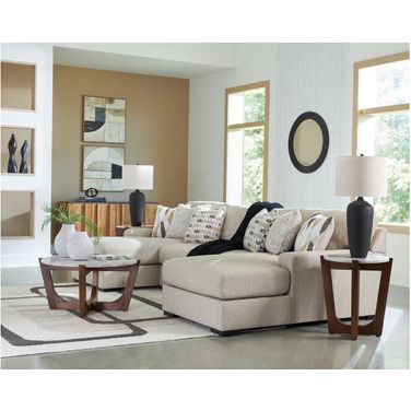 Laurelgrove 3-Piece Double Chaise Sectional In Pebble