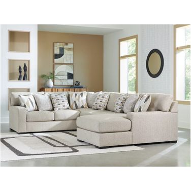 Laurelgrove 4-Piece Sectional with RAF Chaise In Pebble