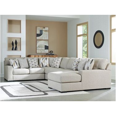 Laurelgrove 5-Piece Sectional with RAF Chaise In Pebble