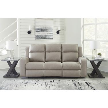Lavenhorne Reclining Sofa With Drop Down Table In Pebble