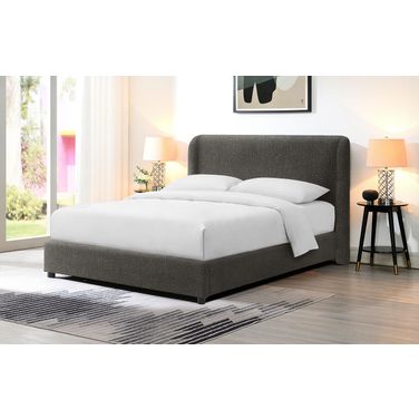 Laverni Eastern King Bed In Gray