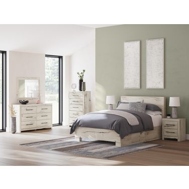 Lawroy Bedroom Set In Light Natural