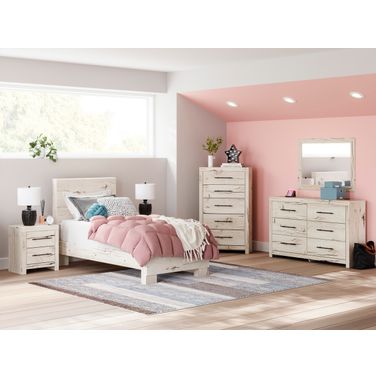 Lawroy Youth Bedroom Set In Light Natural