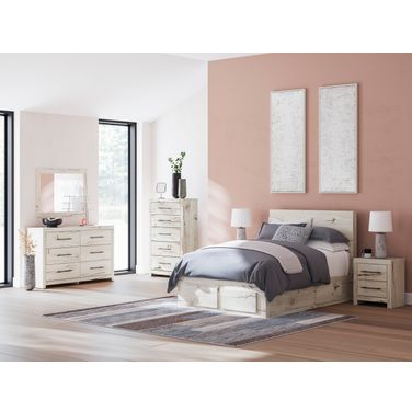 Lawroy Youth Panel Storage Bedroom Set In Light Natural