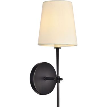 Mel 5.5" Black 1 Light Wall Sconce