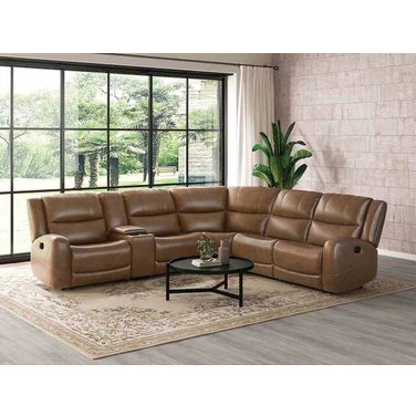 Leolinus Sectional In Brown