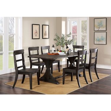 Leonidas Dining Table In Antique Black