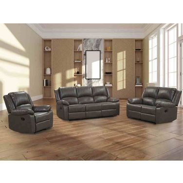 Letha Living Room Set In Gray