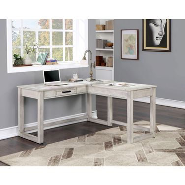 Lift-Top Corner Desk In Antique White