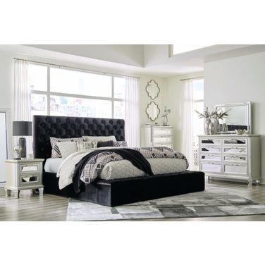 Black platform bedroom deals set