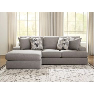 Lindon 2-Piece Sectional with LAF Chaise In Smoke