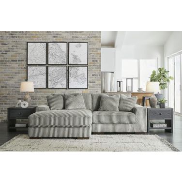 Lindyn 2-Piece LAF Chaise Sectional In Fog