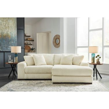 Lindyn 2-Piece RAF Chaise Sectional In Ivory