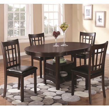 Lavon Extendable Dining Room Set In Espresso