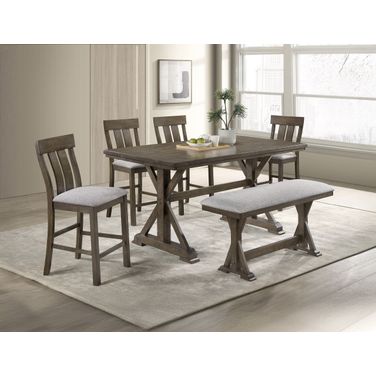 Lloyd Counter Height Chair Set of 2 In Brown