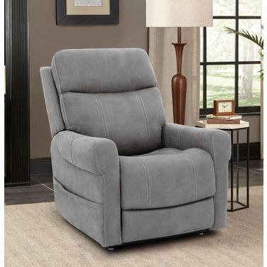 Lloyd Power Lift Recliner with Power Head Rest, Power Lumbar and 3 Zone Heat In Dove
