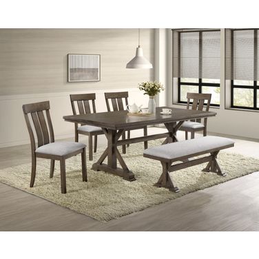 Lloyd Rectangular Dining Set In Brown