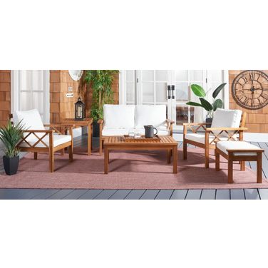 Loanna 6 Piece Outdoor Living Set in Beige