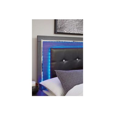 Lodanna Gray Queen Upholstered Panel Headboard Only