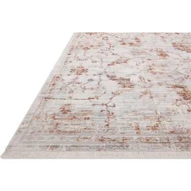 Loloi Bonney 2' x 3' Rug In Silver And Sunset