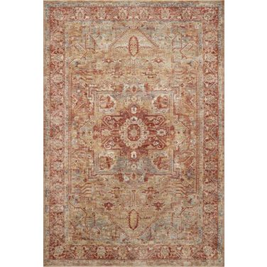 Loloi Gaia Rug In Gold And Brick GAIAGAA-01GOBKB6F5