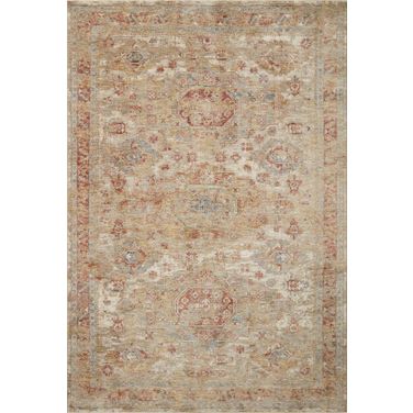 Loloi Gaia 7'10" x 10'2" Rug In Gold And Taupe