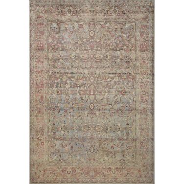 Loloi II Adrian Ocean and Clay 2'-6" x 7'-6" Runner Rug