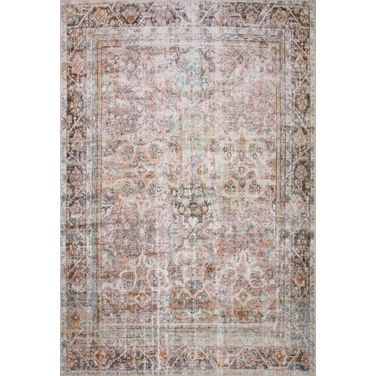Loloi II Adrian Sunset and Charcoal 8'-6" x 11'-6" Area Rug