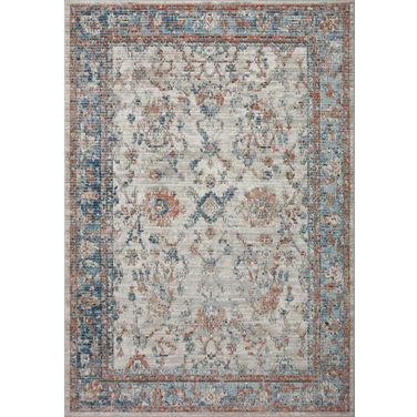 Loloi II Bianca Dove and Multi 11'-6" x 15' Area Rug