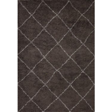 Loloi II Bliss Shag Bark and Grey 2'-7" x 12'-0" Runner Rug