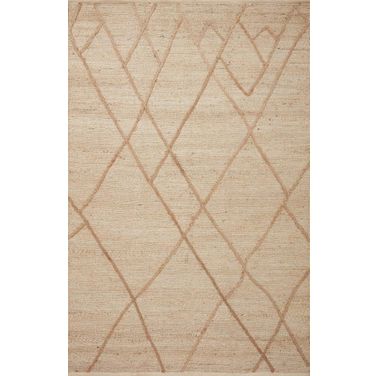 Loloi II Bodhi Ivory and Natural 7'-9" x 9'-9" Area Rug BODIBOD-01IVNA7999