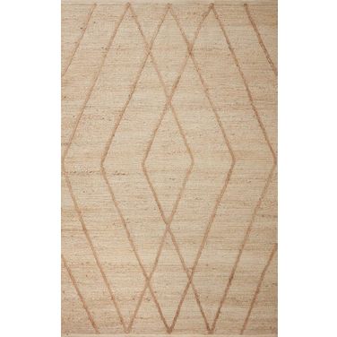 Loloi II Bodhi Ivory and Natural 9'-3" x 13' Area Rug BODIBOD-02IVNA93D0