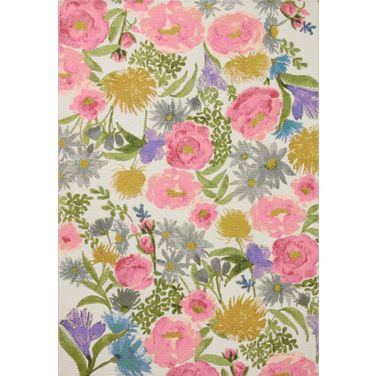Loloi II Botanical Ivory and Multi 2'-5" x 11'-2" Runner Rug