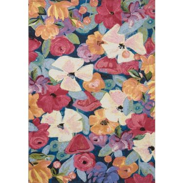 Loloi II Botanical Navy and Multi 10'-6" x 13'-9" Area Rug