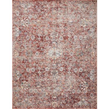Loloi II Cassandra Rust and Ivory 2'-6" x 7'-9" Runner Rug