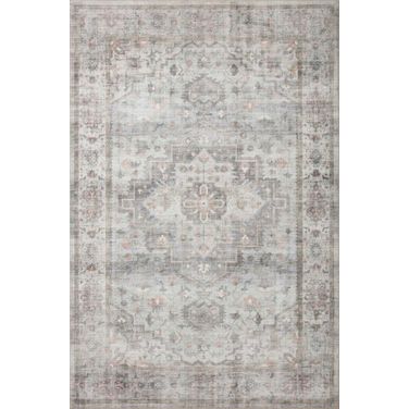 Loloi II Heidi Dove and Blush 8'-6" x 11'-6" Area Rug