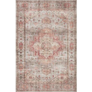 Loloi II Heidi Dove and Spice 8'-6" x 11'-6" Area Rug