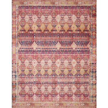 Loloi II Layla Magenta and Multi 9'-0" x 12'-0" Area Rug