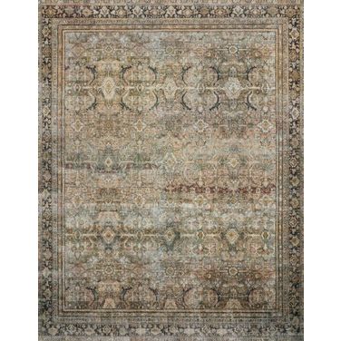 Loloi II Layla Olive and Charcoal 9'-6" x 14' Area Rug